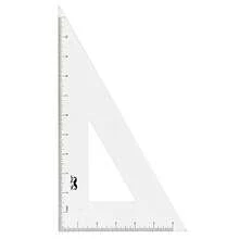 Architectural Triangular Ruler Set With 12 Inch Triangular Scale 11 Inch 30/60 And 8 Inch 45/90 Triangles - Clear - View 7