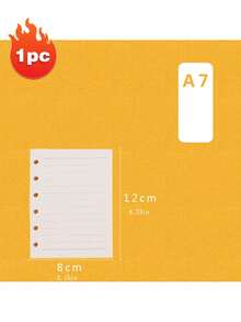 1pc/2pcs A4 A5 A6 A7 Refill Ruled Paper, White/Brown Replaceable Paper, Suitable For 5x7 Inch Notebook Inner Pages, 80 Sheets Ruled Paper (Please Confirm If It Fits Your Notebook Before Purchase) - Refill Paper - View 9