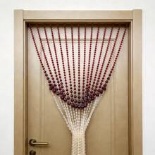 Bead String Doorway Divider, 90x180cm Two-Tone Acrylic Pendant Fringe Curtain For Hallway & Entryway - 90 X 180 cm - View 6