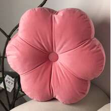 1pc Cute Flower Shaped Filled Throw Pillow - Hot Pink - View 3