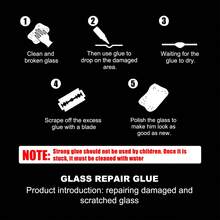 EELHOE Car Glass Repair Glue Windshield Crack Repair Adhesive Glass Repair Kit - A - View 2