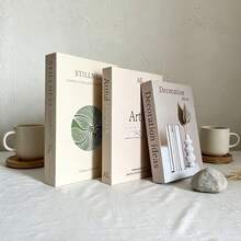 Foldable Fake Book Decor Nordic Home Magazine Decorative Book Sample Room Villa Study Simple Realistic Book Prop 2/3pcs - Decor Book - View 8
