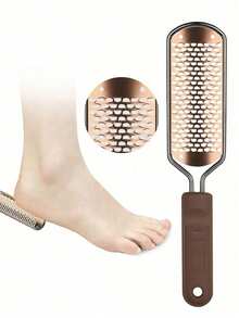Foot File Foot Brush Pedicure Tool Professional Callus Remover Foot Rasp Corn Remover Dual Use Dry And Wet Dead Skin Remover - Multicolor - View 1