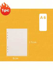 1pc/2pcs A4 A5 A6 A7 Refill Ruled Paper, White/Brown Replaceable Paper, Suitable For 5x7 Inch Notebook Inner Pages, 80 Sheets Ruled Paper (Please Confirm If It Fits Your Notebook Before Purchase) - Refill Paper - View 8