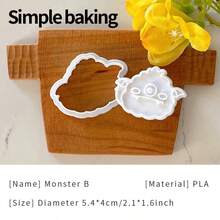 1 buah Cetakan Kue Bertema Monster Halloween. Cetakan Kue Pola Monster Kartun yang Menyenangkan. Alat Memanggang Dapur untuk Orang Tua dan Anak. Pemotong Kue PLA Cetak 3D - View 22