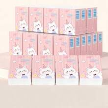 6 Packs Cute Birthday Bear Pocket Tissues, Portable Birthday Bear Handkerchiefs, Facial Tissues, Napkins, Suitable For Business Trips, Work, Travel - Multicolor - View 5