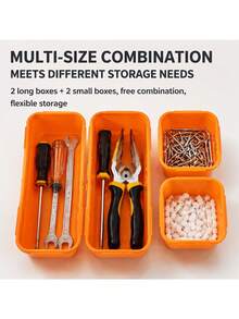 Toolbox Drawer Organizer, Used For Storing Car Repair Parts, Screws, Nuts, Bolts, Clips, Fuses, Electrical Connectors And Small Tools, Automotive Hardware Storage Tray - A - View 3