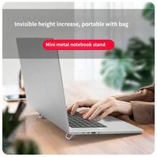Invisible Laptop Stand, Foldable & Adjustable Laptop Lift Stand, Portable Mini Computer Stand With Heat Dissipation Design, Suitable For Office Desk And Office - View 4