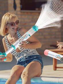 Summer Swimming Pool Beach Water Gun, 4-Color Fireworks Water Spray Gun, Pull-Out Outdoor Water Gun, Birthday Gift - A - View 7