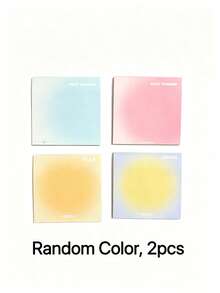 1pc/2pcs/4pcs/6pcs (1pc=50 Sheets) Gradient Japanese Salt Style Sticky Notes | High Quality Elegant, Strong Adhesion, Essential Notebook For Students - one-size - View 10