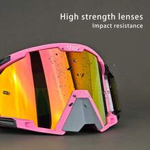 Motorcycle Off-Road Goggles: Windproof, Dustproof, Snug Fit To Helmet, Durable, Suitable For Off-Road Motorcycles - Multicolor - View 5
