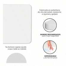 Mesa Plegable 1.80m - Tipo Portafolio de Plástico-- Blanca para Jardín Exterior - Blanco - Ver 3