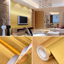1 Roll Glossy Contact Paper, Brushed Self-Adhesive Wallpaper, Peel And Stick Non-Adhesive Contact Paper, Waterproof Sticker, Vinyl Wrap, Kitchen Sticker - Multicolor - View 17