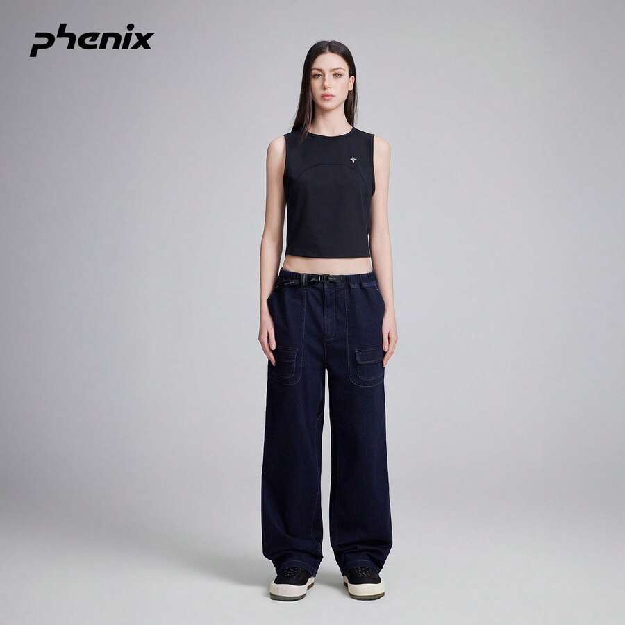 Phenix Phoenix 彈性牛仔長褲 中性款 2026SS 寬鬆簡約戶外休閒長褲 - 牛仔藍 - 查看 1