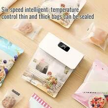 Portable USB Rechargeable Vacuum Sealer, Adjustable Modes, Suitable For Plastic Bags And Food Sealing And Storage, Ideal For Home Kitchen, Supports Food Vacuum Sealing, One-Touch Operation, Electric Powered - Multicolor - View 7