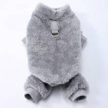 1pc Plush Fleece Pet Jumpsuit Four-Legged Clothing Dogs Clothes Autumn/Winter Windproof Warm Outfit Suitable For Puppy Small Dogs - Multicolor - View 11