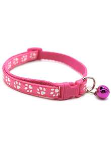 Pet Collar And Leash Set, Cute Paw Print Collar, Suitable For Small Dogs And Cats Only - Multicolor - View 11