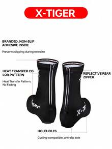 X-TIGER Unisex Lightweight Cycling Shoe Covers - Windproof Shoe Covers For Outdoor Sports - Summer Cycling Overshoes, Road/Mountain Bike Booties - Multicolor - View 3