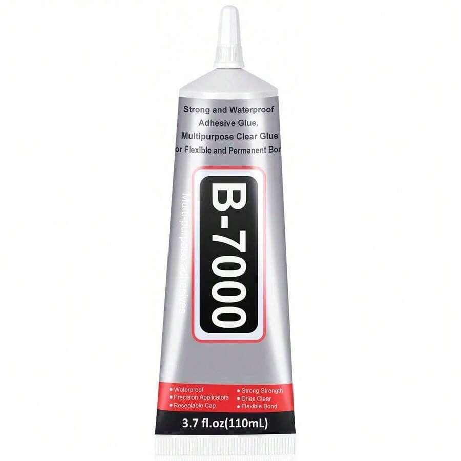 110ml B7000 Clear Super Glue, Rhinestone & Jewelry Making Craft Glue With Precision Tip, Bedazzling Kit Supplies For DIY, Shoes, Crafts, Jewelry, Headband, Brooch, Setting, Diamond, Earrings, Pendant, Super Strong Bonding Agent - 110 ml - 查看 1