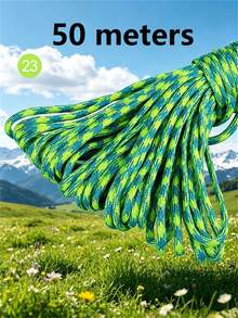 10M/50M/100M Nylon Paracord, 4mm 7-Strand - Non-Elastic Woven Rope, Suitable For Outdoor Training, Camping And DIY Activities - Multicolor - View 40