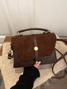 Niche Minimalist Fashionable Chic Small Square Bag For Women, Personalized 2026 New Lightweight Textured Crossbody Bag - Coffee - View 7
