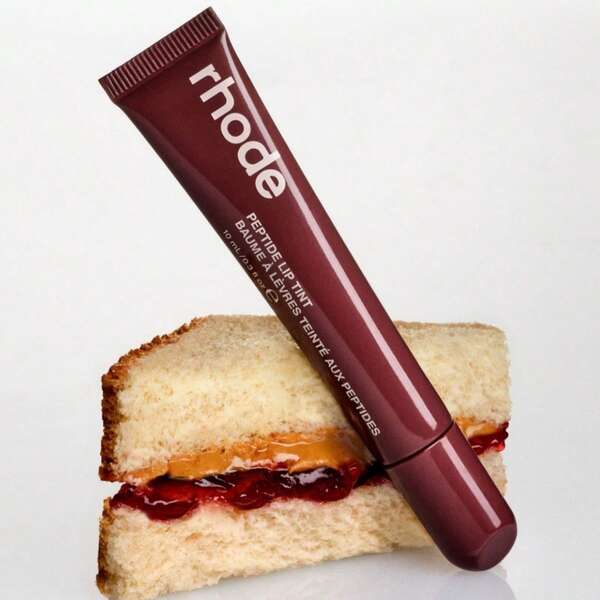 Rhode - PBJ Peptide Lip Tint - Plum Rosé Lip Gloss, Soft Peptide Tint, Mirror-Like Glossy Finish