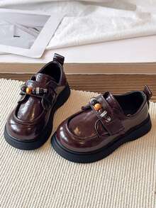 Girls' Mary Jane Shoes 2026 Autumn New Vintage Fashion Lightweight Breathable Performance Princess Shoes For Kids Soft Sole Non-Slip - Brown - View 6