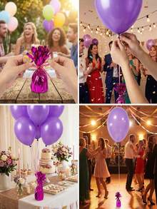 2/6/12pcs Metal Balloon Weights, DIY Helium Balloon Desktop Party Decoration, Multicolor, Suitable For Birthday, Wedding, New Year, Christmas, Graduation Ceremony Home Decor And Gifts - Multicolor - View 11
