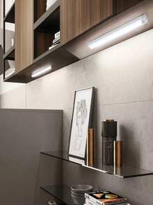 4/3pcs Motion Sensor Under Cabinet Lights, Magnetic Rechargeable LED Closet Light, Warm & White Dimmable Stick‑On Night Light, No‑Drill Sensor Lamp For Wardrobe, Staircase, Bedroom, Kitchen - 50 cm - View 9