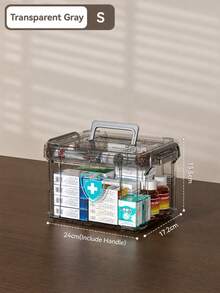 2/1pc Large Capacity Double Layer Pill Box, Transparent PVC Material, Waterproof Multi-Layer, Easy To Access And Clearly Visible, Suitable For Home, Outdoor Activities And Back To School Needs - Multicolor - View 13