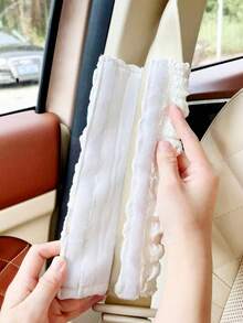 汽車安全帶肩墊 可愛卡通創意車內裝飾 柔軟保暖 全季節通用 防勒頸 - 多色 - 查看 4