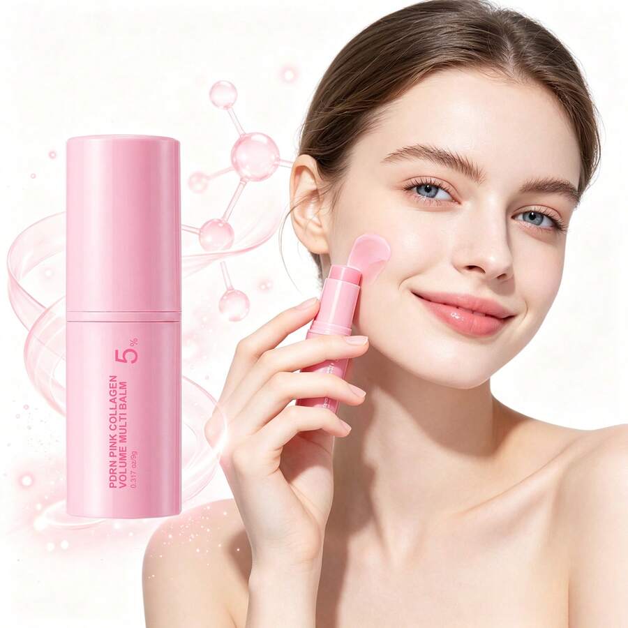 Stik Multi-Efek Pink Plumping: Diperkaya dengan Bahan Nutrisi PDRN, Mengisi Kembali Nutrisi Esensial, Menenangkan Kekeringan & Kekasaran, Memperbaiki Garis Halus Akibat Kekeringan, Meningkatkan Kelembutan, Elastisitas & Cahaya Kulit - Tongkat multi-efek - View 1