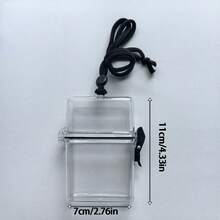 1pc Multi-Functional Transparent Plastic Storage Box, Card Storage Box, Idol Photo Storage, Waterproof Sealed Container Suitable For Storing Keys, ID Cards And Various Small Items - Multicolor - View 6