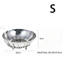Keranjang Kukus Stainless Steel yang Dapat Diperluas, Rak Kukus Panci Lipat, Baki Kukus Multifungsi, Aksesoris Kukus Dapur Rumah, Kisi Kukus Air untuk Buah, Sayuran, dan Makanan Lainnya - View 10