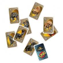Mattel Games UNO 侏羅紀世界重生兒童卡牌遊戲,適合家庭與成人遊戲之夜,包含特殊規則與電影啟發圖像牌組 - JFT28 - 查看 6