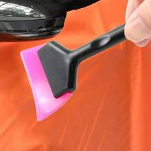 Small Window Tint Mirror Squeegee TPU Blade Scraper Car Corner Windshield Handheld Cleaning Tool Window Film Tinting Scraper - Short Style - View 2