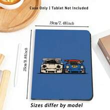 跑車 UV 列印平面圖案保護殼，適用於 / MatePad 11.5 2025 / MatePad SE 11 吋 / Honor 平板保護殼 / Honor 9 / 10 / X8A / Pad SE 11 吋 (2023) / Pad 2 / A9 及更多 / 11 代 A16 保護殼 - 款式8 - 查看 5