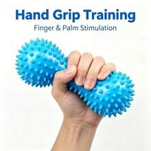 PVC Peanut Spiky Massage Acupressure Grip Ball, Spiked Fascia Yoga Ball, Inflatable Hedgehog Fitness Ball - Multicolor - View 5