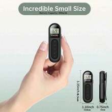Mini Clip-On Rechargeable FM Radio, 180mAh Digital Display, Auto-Scan, Lightweight Portable Pocket Radio For Sports, Running, Tour Guide, Meetings, Outdoor Use - View 4