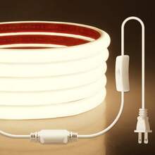 220V LED Strip Light, High Brightness COB LED Strip, Waterproof, Flexible Light Strip, Suitable For Indoor And Outdoor Garden Lighting - EU C Type Plug(220-240V) - View 16