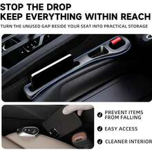 2pcs Car Seat Gap Filler, Soft Foam Universal Fit, Suitable For Car/SUV/Truck, Fills Gap Between Seat And Center Console, Prevents Items From Falling, Unisex Car Accessory, Seat Gap Storage - Multicolor - View 2