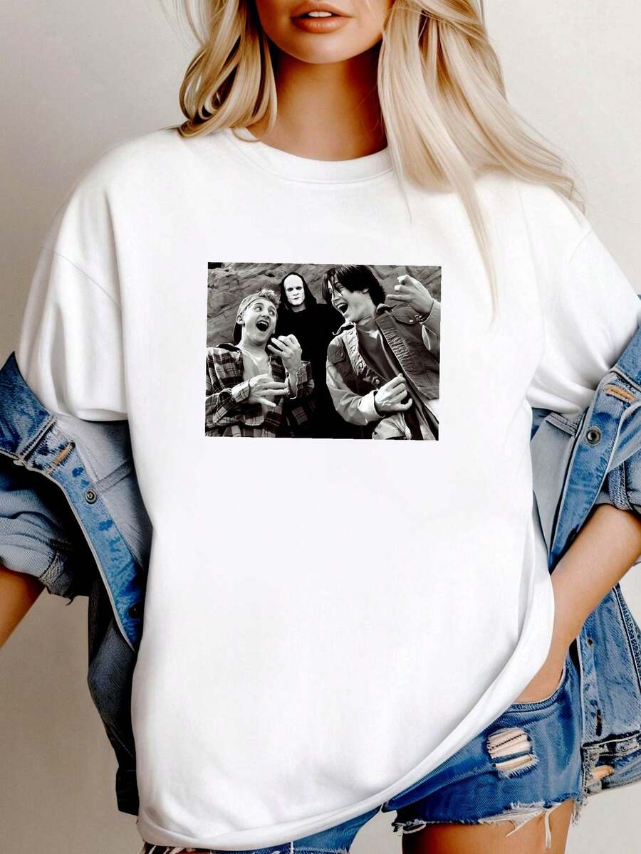 Women T-Shirts - 白色 - 查看 1