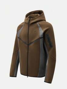 Nike Men's AS M NK TECH FLC PRO WR FZ JKT Knit Sweatshirt Jacket IF1326-212 - Brown - View 1