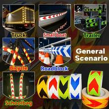 Pita Reflektif Perekat Mandiri Tugas Berat PVC Tahan Air Pita Reflektif Penanda Jalan Cocok Untuk Truk, Mobil, Trailer, Sepeda, Helm, Pakaian Serbaguna (5cm*3m) - MultiWarna - View 4