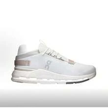 On Running Women Running Shoes - 純白 / 淺沙棕 - 查看 2