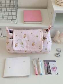 Cute Star Pattern Multi-Compartment Storage Bag, Women's Makeup Bag, Student Pencil Case, Skincare Bag, Multi-Function Storage Bag, Hairbrush Box, Sanitary Pad Bag, Travel, Handbag, Wallet, - Multicolor - View 10