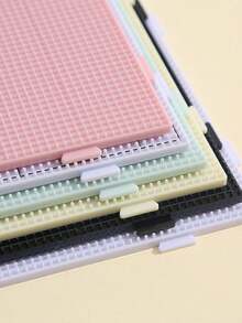 1件特大號 120/104/52 顆方型透明白色與彩色 Perler 珠子模板板，附刻度，適用於 2.6mm 珠子，Perler 珠子 DIY 工具組，珠飾製作材料，生日禮物與節日派對小禮，萬聖節，紫色藍色粉色 - 混合款 - 查看 7