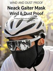 1PC Autumn/Winter Outdoor Windproof Cycling Mask, Cycling Face Cover Headgear, Unisex Motorcycle/Bicycle Breathable Face Mask, Cycling Accessory - Multicolor - View 5