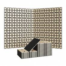 3D Acoustic Wood Wall Panels, 12 X 12 In Sound Absorbing Slat Panels With PET Felt Backing, Geometric Wall Decor For Home Theater & Recording Studio, Walnut, 12/24-Pack - Walnut Wood - View 8