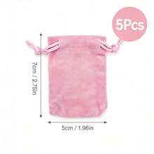 Velvet Jewelry Drawstring Bags, Soft Gift Pouches Suitable For Rings, Necklaces, Bracelets, Multi-Color - Multicolor - View 10